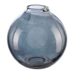 Bauchige Glas Vase 11x11x11 cm