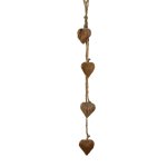 Wooden heart hanger bundle x 4 m.fur ALM