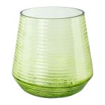 Glass tealight with ripples