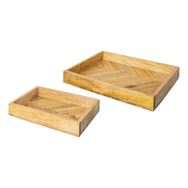 Tablett rechteckig aus Mango Holz