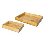 Tray rectangular mango wood