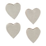 Wooden heart table litter ENAMEL