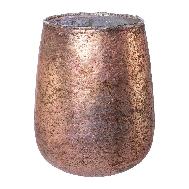 Glas Windlicht bauchig ROCCA