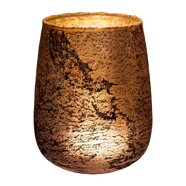 Glas Windlicht bauchig ROCCA