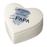 Porcelain Heart Box Papa