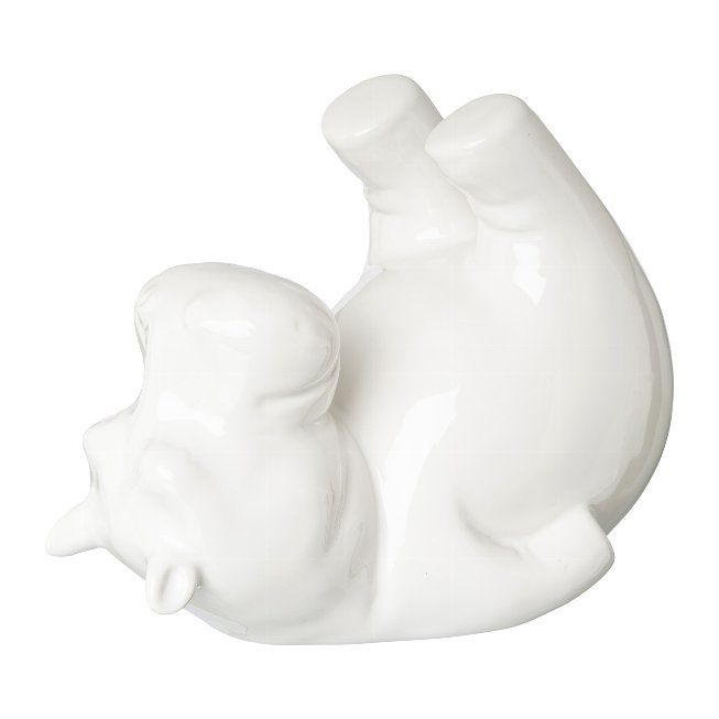 Ceramic hippo lying NILS