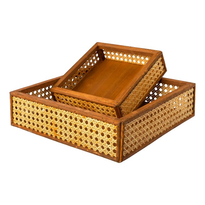 Bowl rectangular bamboo
