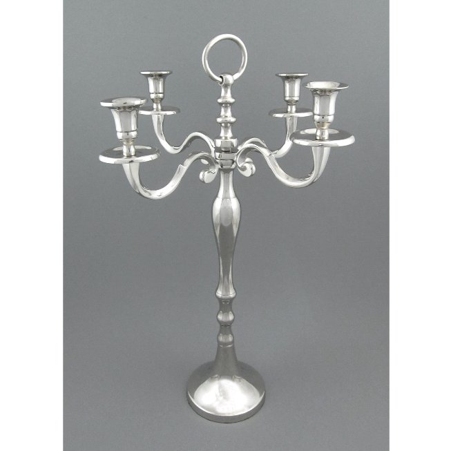 Aluminium candle holder for 4 candles