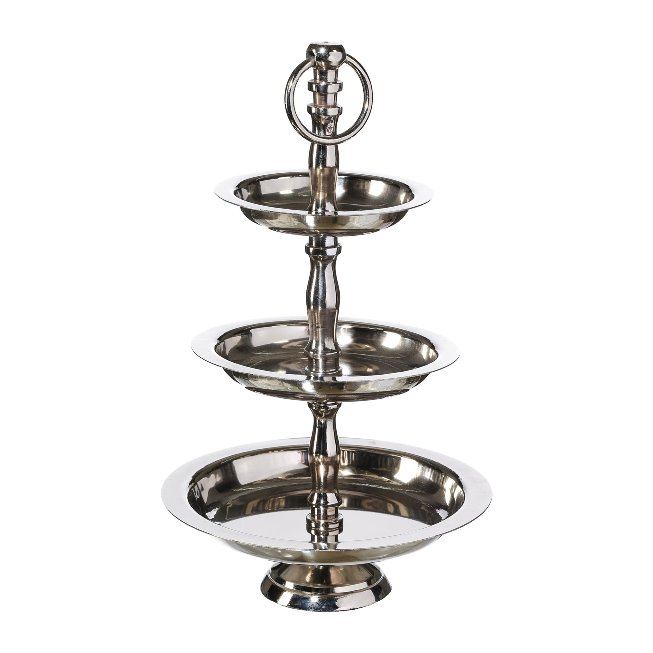 Etagere of aluminum