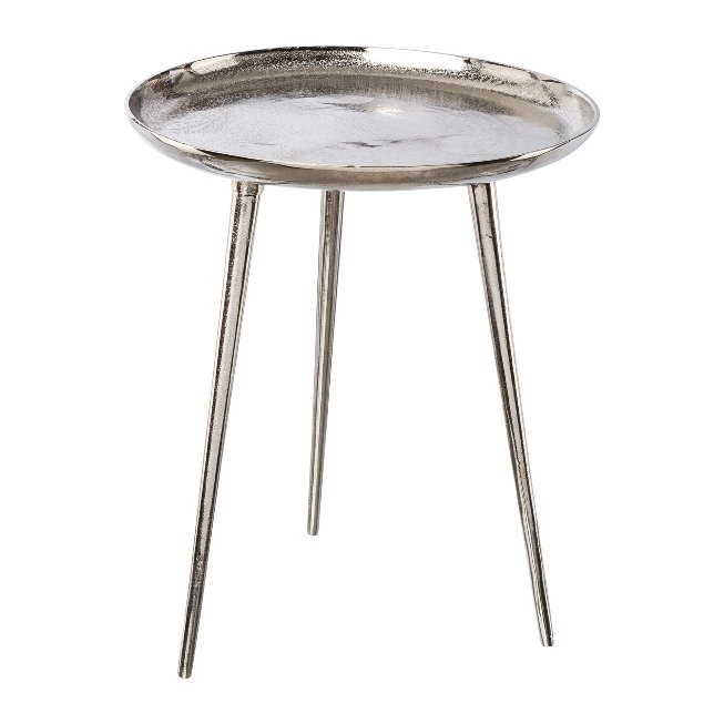 Aluminium Side Table, 45x39cm,