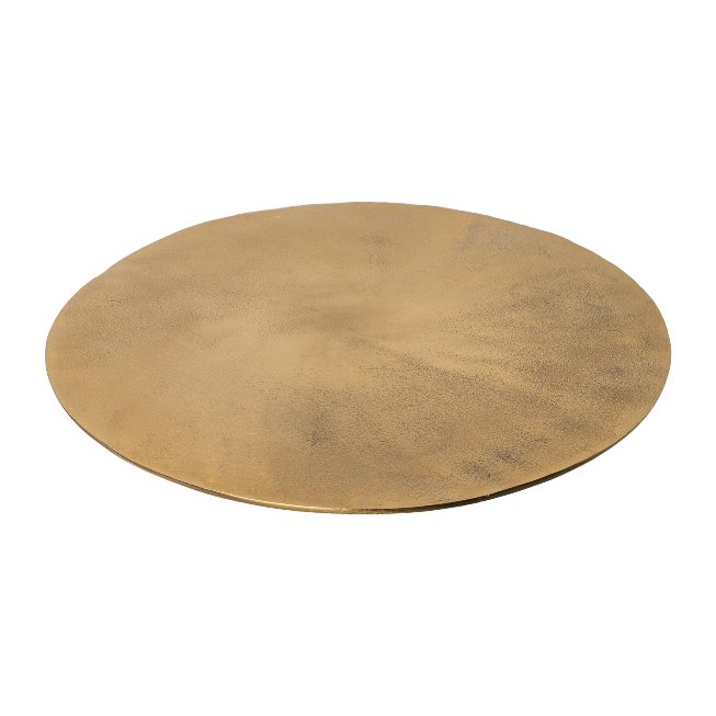 Decorative aluminum table plate