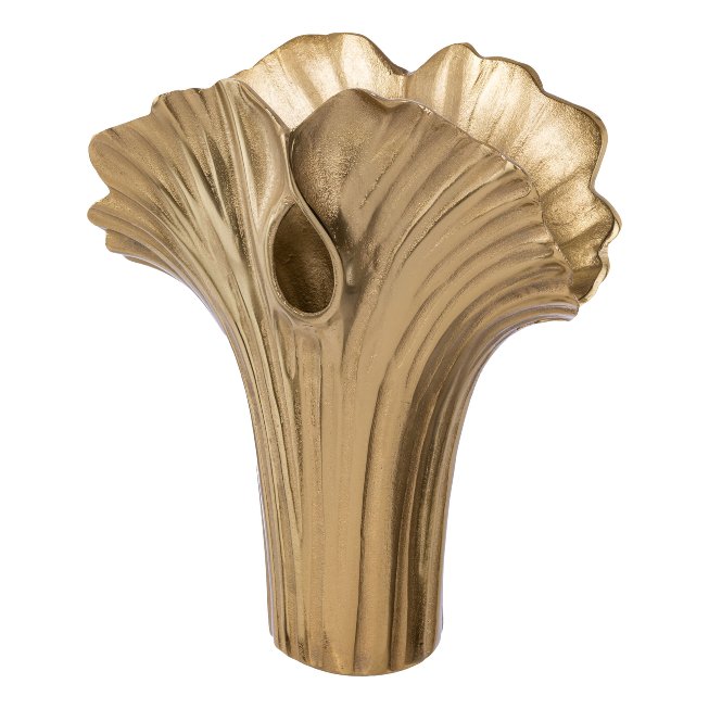 Vase aluminum 32x25x14c champagne