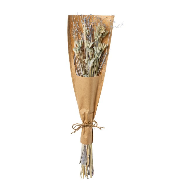 Dried flower stem mix in kraft