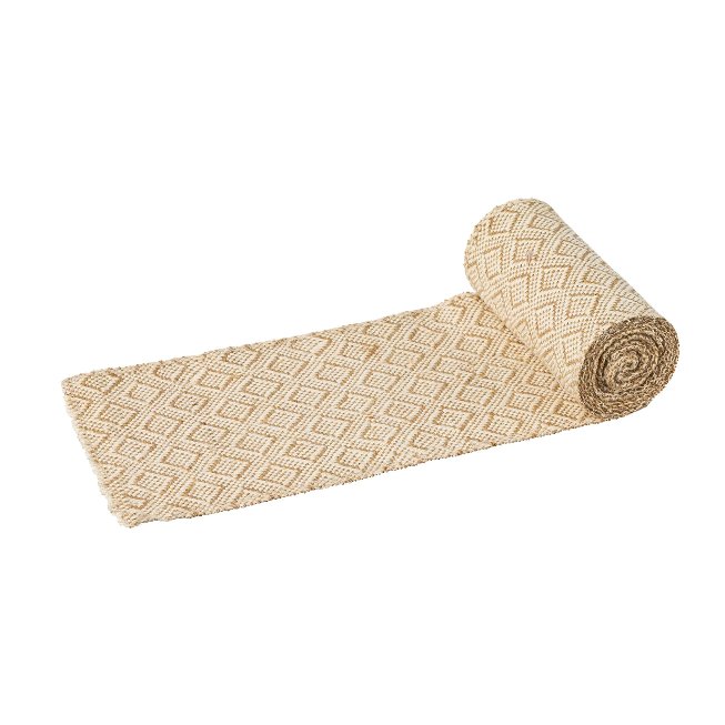 Tischläufer Jute Baumwoll Stoff auf Rolle