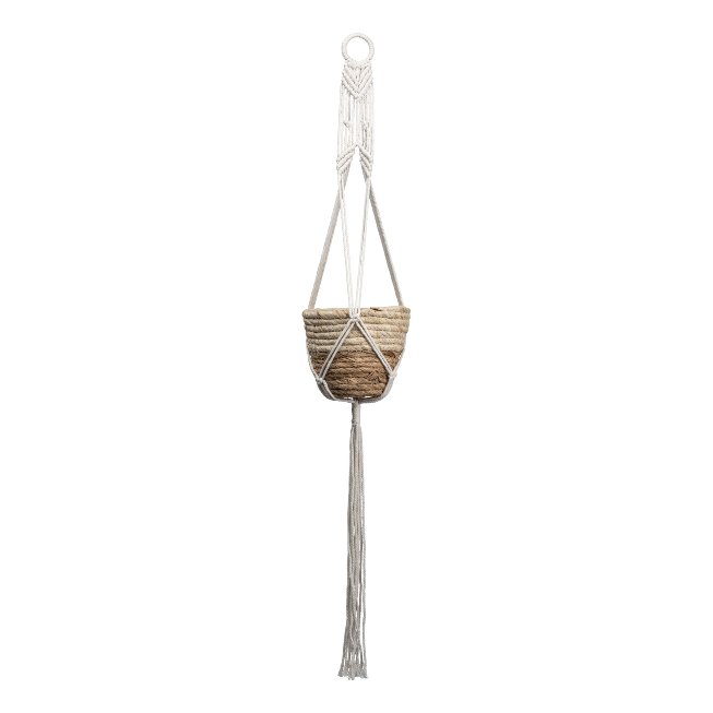 Macrame cotton hanger