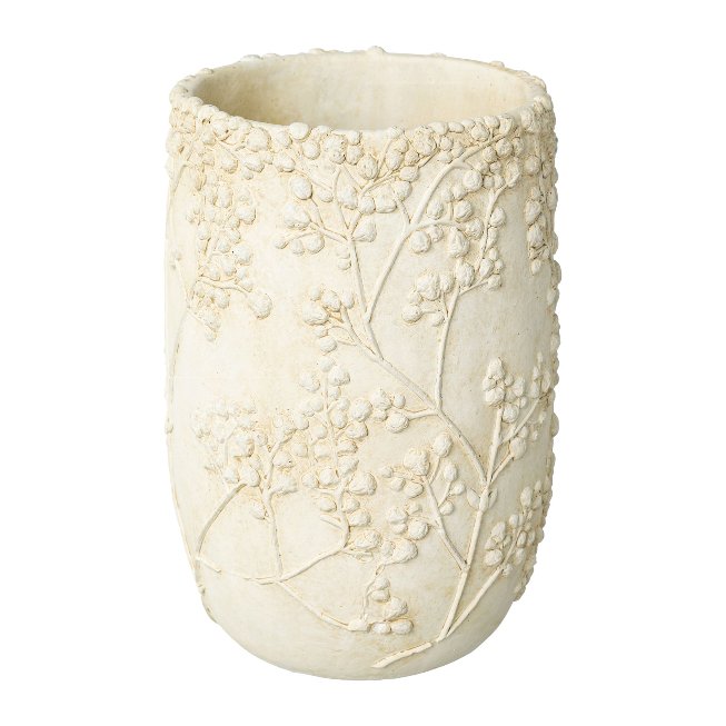 Keramik Vase mit Blumenmuster