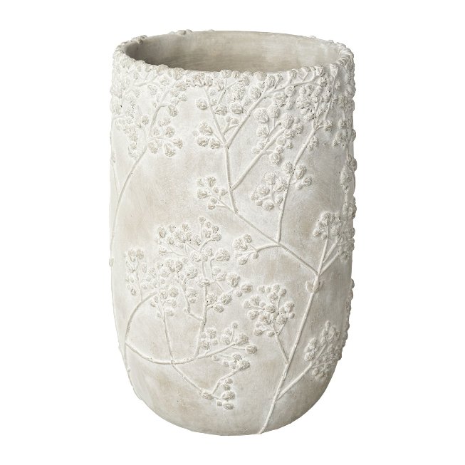 Keramik Vase mit Blumenmuster