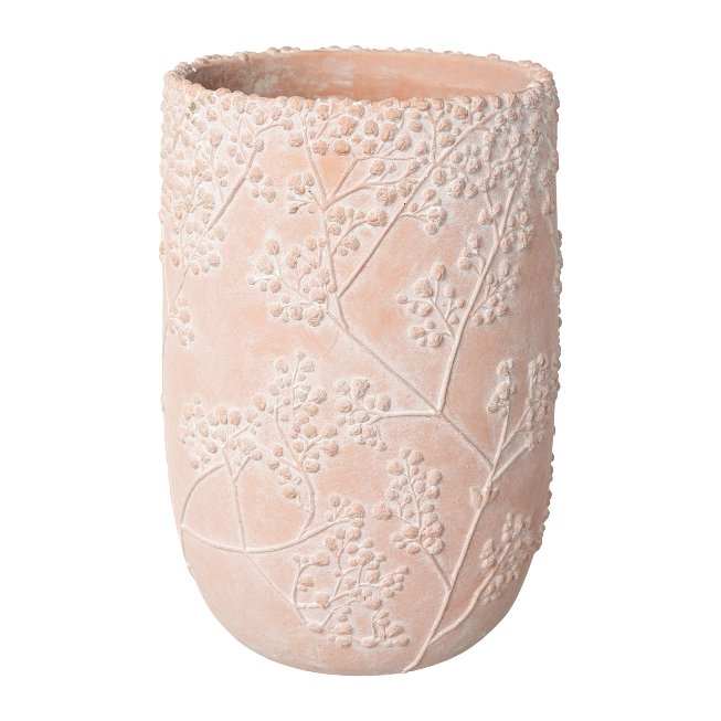 Ceramic Vase with Flower Pattern