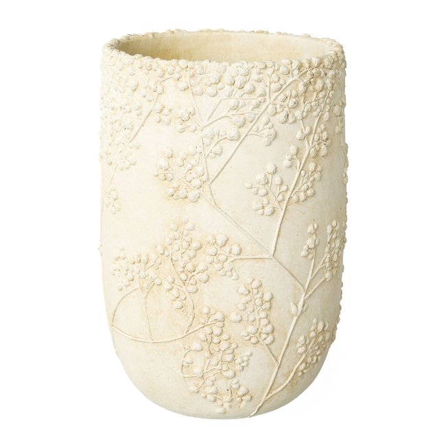 Keramik Vase mit Blumenmuster