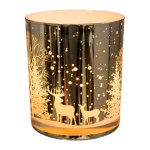 Glas Teelicht WINTER TIME