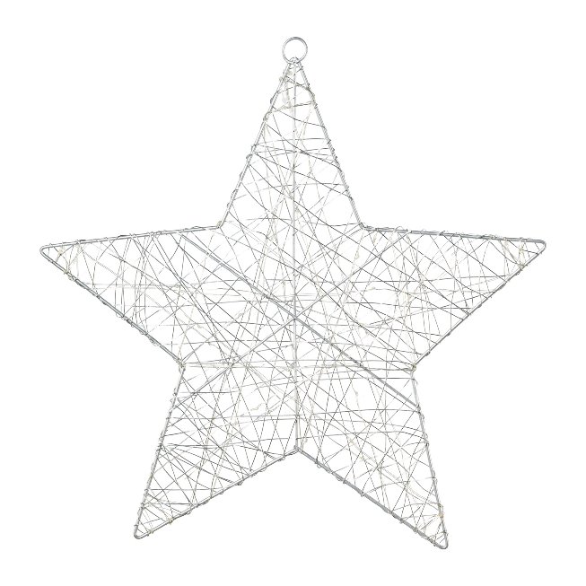 Wire star with 40 LED