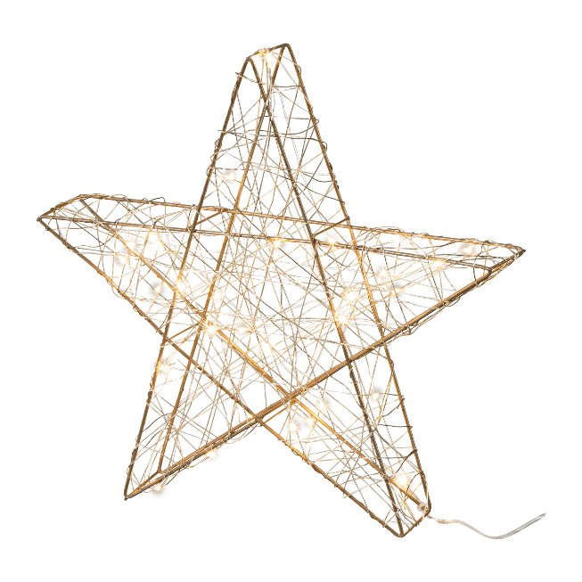 Wire star 3D w. 25 LED