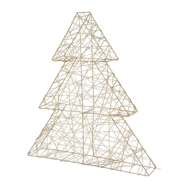 Draht Baum 3D m.50LED 50x46x8cm