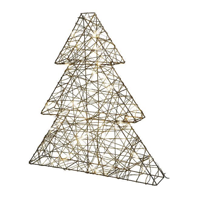 Draht Baum 3D m.50LED 50x46x8cm