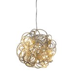 Metal wire ball for hanging, with 10 LED