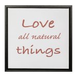 Decorative picture LOVE 25x25x2,5cm