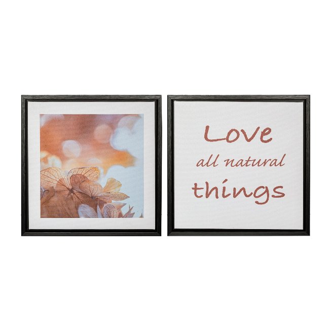 Decorative picture LOVE 25x25x2,5cm