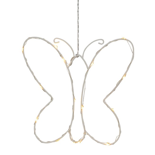 Metal butterfly hanger with 15 LED