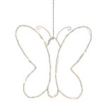 Metal butterfly hanger with 15 LED