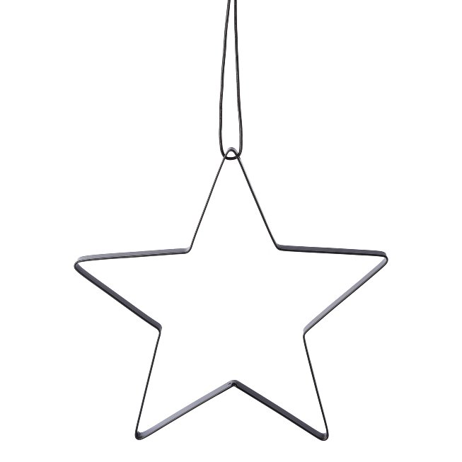 Star hanger 30cm metal