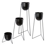 4er Set Pflanzübertopf auf Rack
