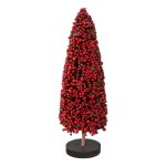 Polyester beads tree on wooden