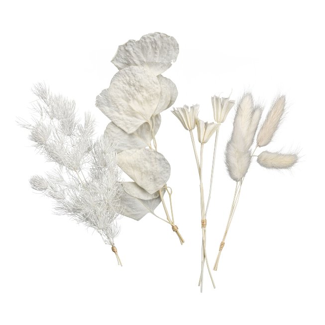 Artificial flower dried flowers mix deco material in bag