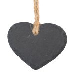 Decorative slate heart hanger
